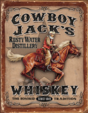Cowboy Jacks Tin Sign
