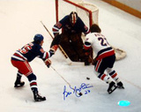 Bob Nystrom Shot on goal vs Rangers Photographie