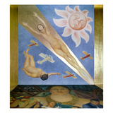 Mexican Mural Painting Giclee Print