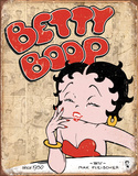 Betty Boop Retro Panel Plaque en métal