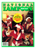 National Lampoon, December 1983 - Holiday Jeers! Have a Santa-Nista Party Poster
