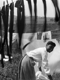 Woman Doing Laundry, C1902 Photographie par Gertrude Kasebier