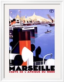 Marseille, Porte de l'Afrique Framed Giclee Print by Roger Broders
