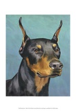 Dog Portrait, Dobie Art by Jill Sands