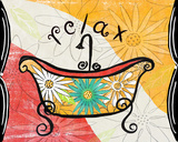 Spring Fling Relax Poster von Rebecca Lyon