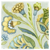 Decorative Golden Bloom I Print by Sydney Wright
