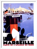 Marseille, Porte de l'Afrique Framed Giclee Print by Roger Broders