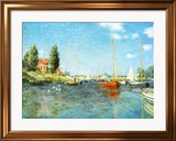 Red Boats at Argenteuil, c.1875 Posters by Claude Monet