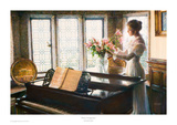 Flower Arrangement Print by Sandra Kuck