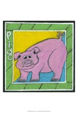 Whimsical Pig Posters