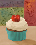 Cherry Cupcake I Art by Vivien Rhyan
