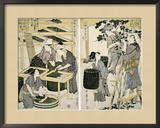 Silk-Worm Culture by Women Framed Giclee Print by Utamaro Kitagawa 