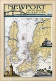 Newport, Rhode Island Nautical Chart Prints