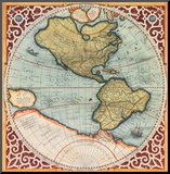 Terra Major I Mounted Print by Gerardus Mercator