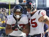 Baltimore Raven and Houston Texans: Chris Myers and Arian Foster Fotografie-Druck von Patrick Semansky