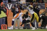 Denver Broncos and Pittsburgh Steelers: Demaryius Thomas and Ryan Mundy Photographic Print by Joe Mahoney