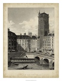 Place du Chatelet Print by A. Pugin