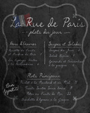 French Menu I Plakater
