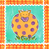 Familiar Friends I (Cow) Prints by Rebecca Lyon