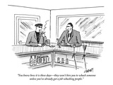 "You know how it is these days—they won't hire you to whack someone unless… Premium Giclee Print by Tom Cheney