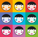Colourful Smiles Prints by Clara Wells