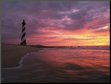 The 198-Foot Tall Lighthouse on Cape Hatteras Mounted Photo by Steve Winter