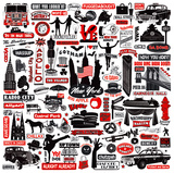 New York In A Nutshell Affiches par Janie Secker