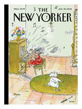 The New Yorker Cover - January 30, 2012 Premium Giclee Print by George Booth
