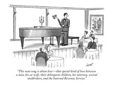 "This next song is about love––that special kind of love between a man, hi… Premium Giclee Print by Tom Cheney