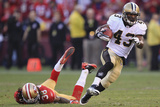 San Francisco 49ers and New Orleans Saints: Darren Sproles and Dashon Goldson Fotografie-Druck von Marcio Jose Sanchez