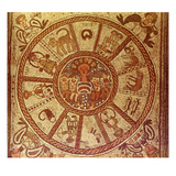 Zodiac, Roman Mosaic Giclee Print