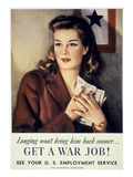 Ww Ii: Employment Service Giclee Print