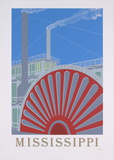 Mississippi Serigraph by Perry King