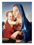 Antonello: Virgin & Child reproduction procédé giclée par Antonello da Messina 