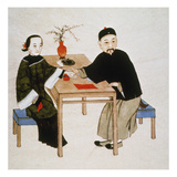 Doctor Taking Pulse Giclee Print