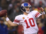 Baltimore Ravens and New England Patriots - Jan. 22, 2012: Eli Manning Photographic Print by Marcio Jose Sanchez