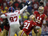 New York Giants and San Francisco 49ers - Jan. 22, 2012: Alex Smith Photographie par Julie Jacobson