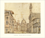 Firenze, Piazza della Signoria Posters by B. Lanci
