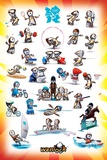 London 2012 Olympics (Wenlock Sport Poses) Print
