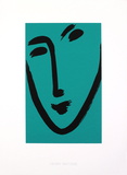 Viso Maschera (Green) Sérigraphie par Henri Matisse