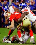 Osi Umenyiora & Jason Pierre-Paul Sack NFC Championship Game Photo