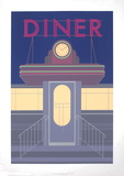 Diner Serigraph by Perry King