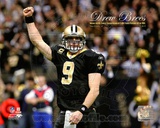 Drew Brees Sets the NFL Single-Season Passing Yards Record with Overlay Photo