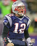 Tom Brady Celebrates his Touchdown run AFC Championship Game Photo