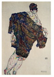 Man and Coat Collectable Print par Egon Schiele