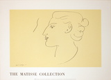 Woman's Profile (Left) Collectable Print por Henri Matisse