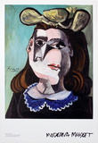 La Femme a la Collerette Bleue Poster by Pablo Picasso
