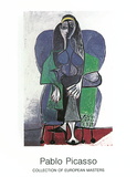 Femme Assise A L'echarpe Verde, c.1960 Art par Pablo Picasso
