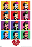 I Love Lucy - Pop Art Poster I Love Lucy - Pop Art Poster