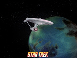 Star Trek: The Original Series, Starship near Planet Photo